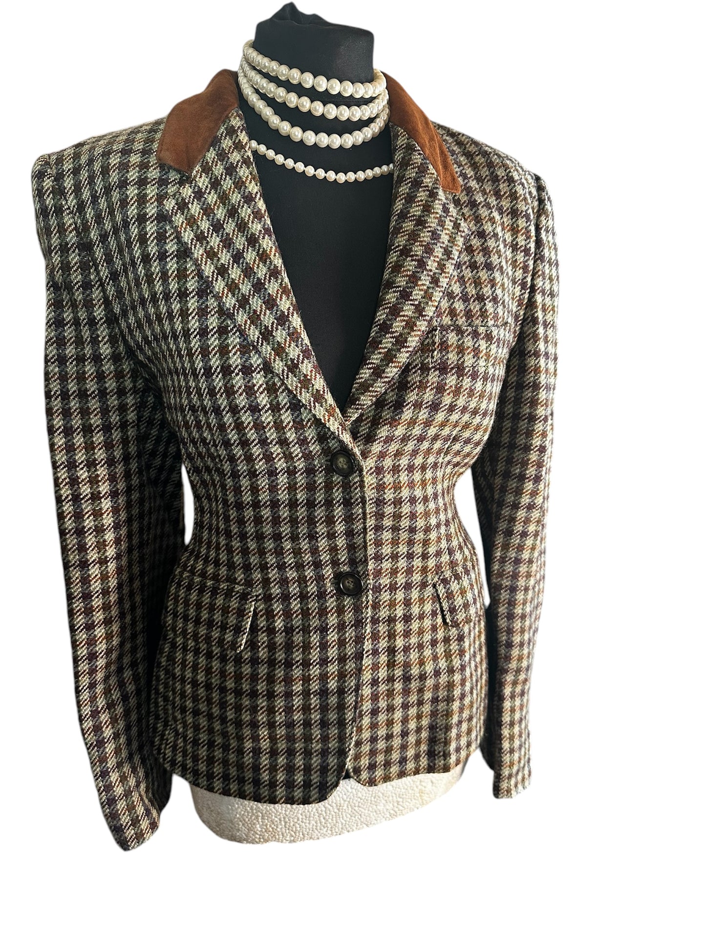 Ladies vintage Max Mara Tweed Jacket UK size 12