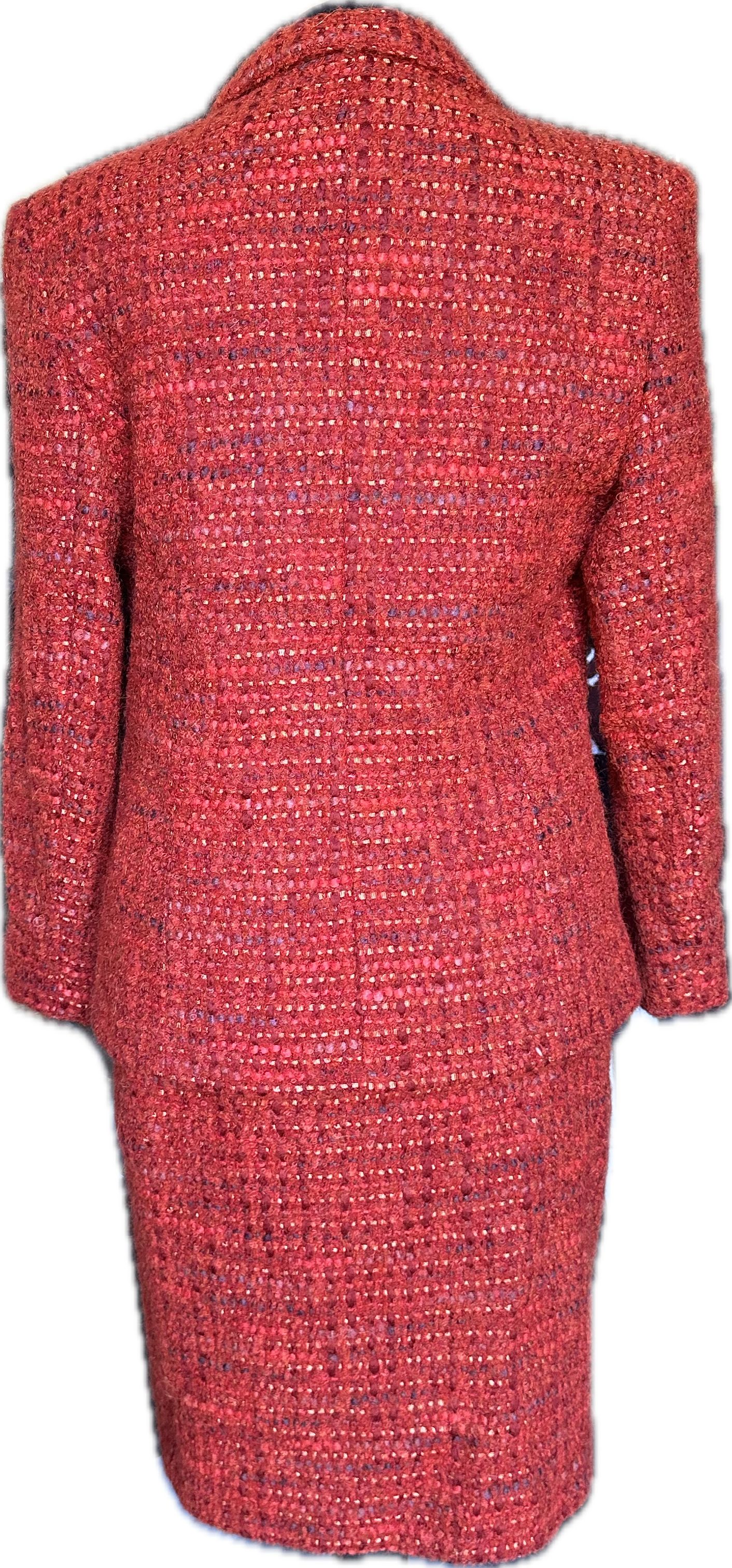 New Kaliko Boucle Tweed Skirt Suit UK Size 10