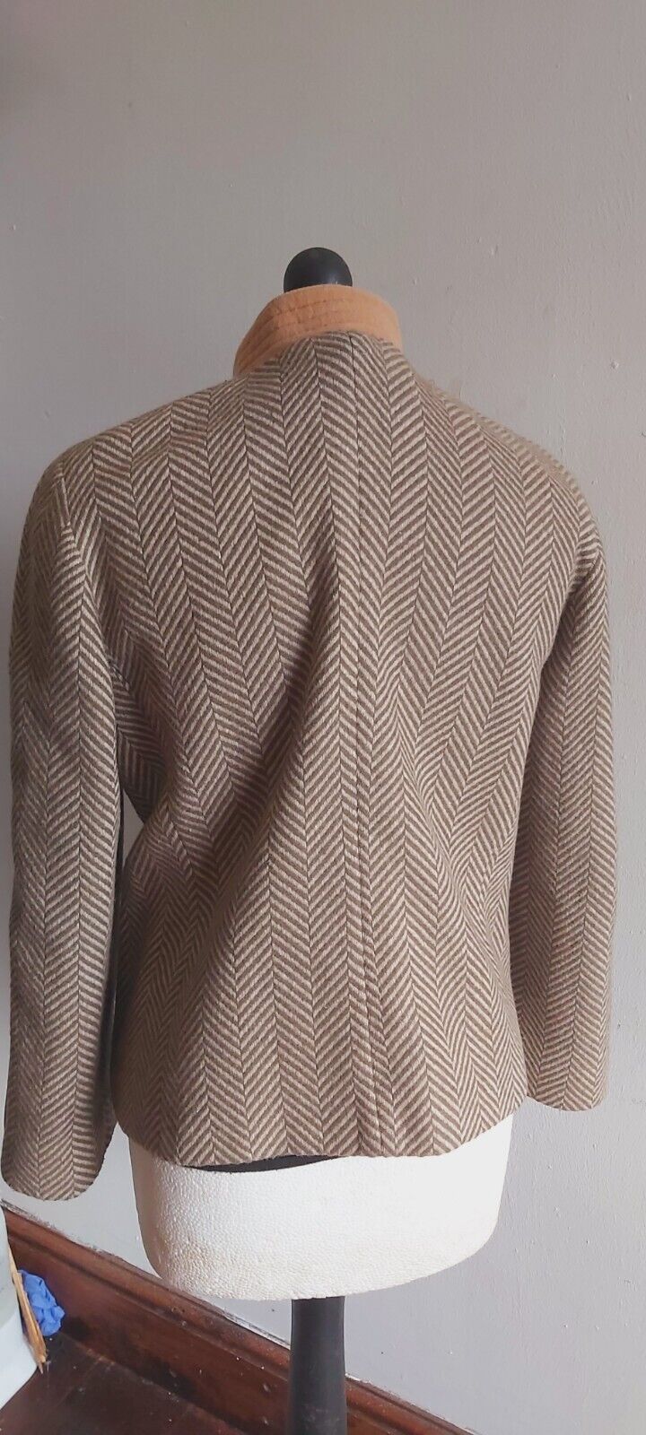 VINTAGE 100% Alpaca ALPACA Tweed  COAT  UK 12   MADE IN  AUSTRIA