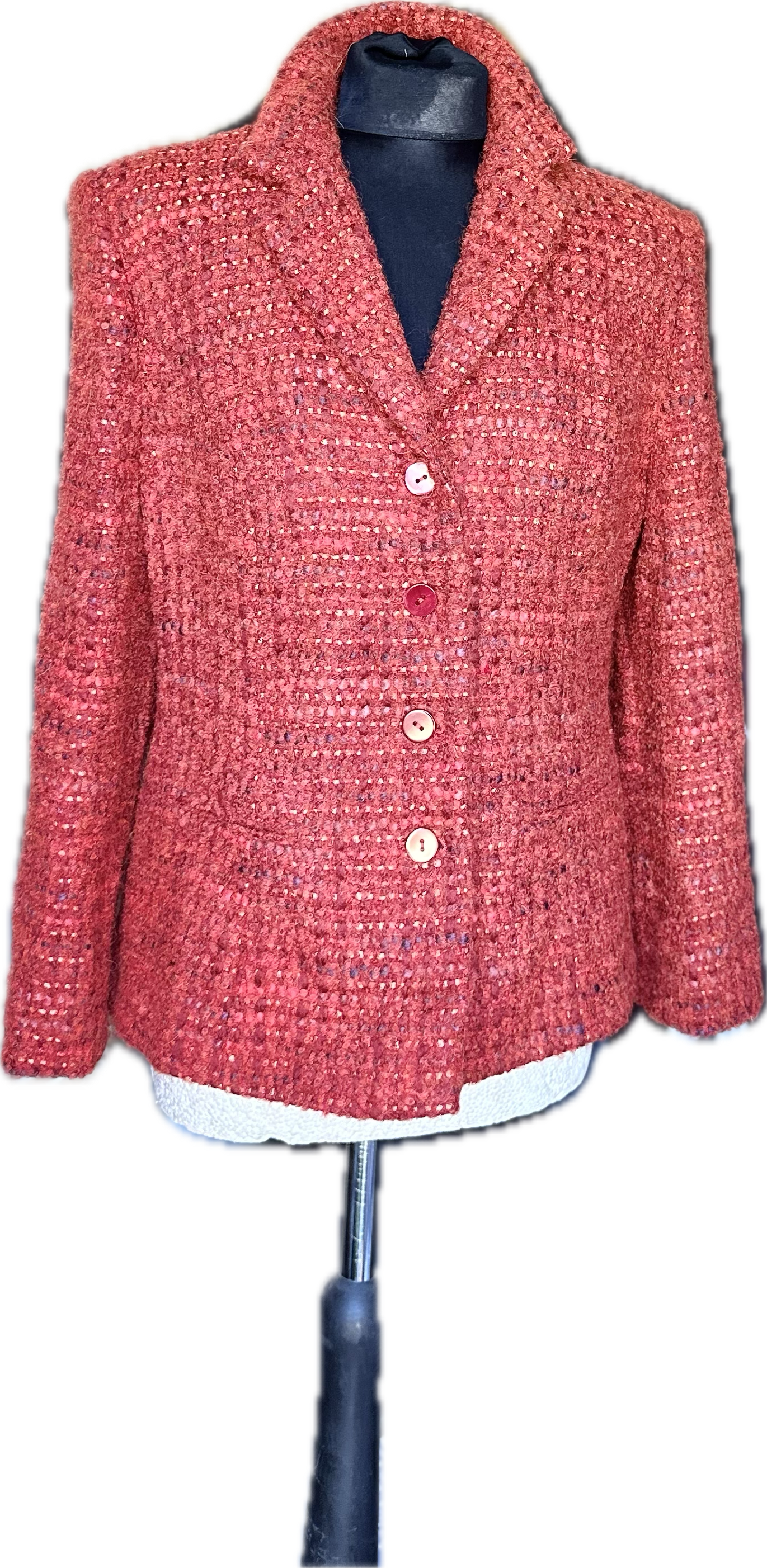 New Kaliko Boucle Tweed Skirt Suit UK Size 10