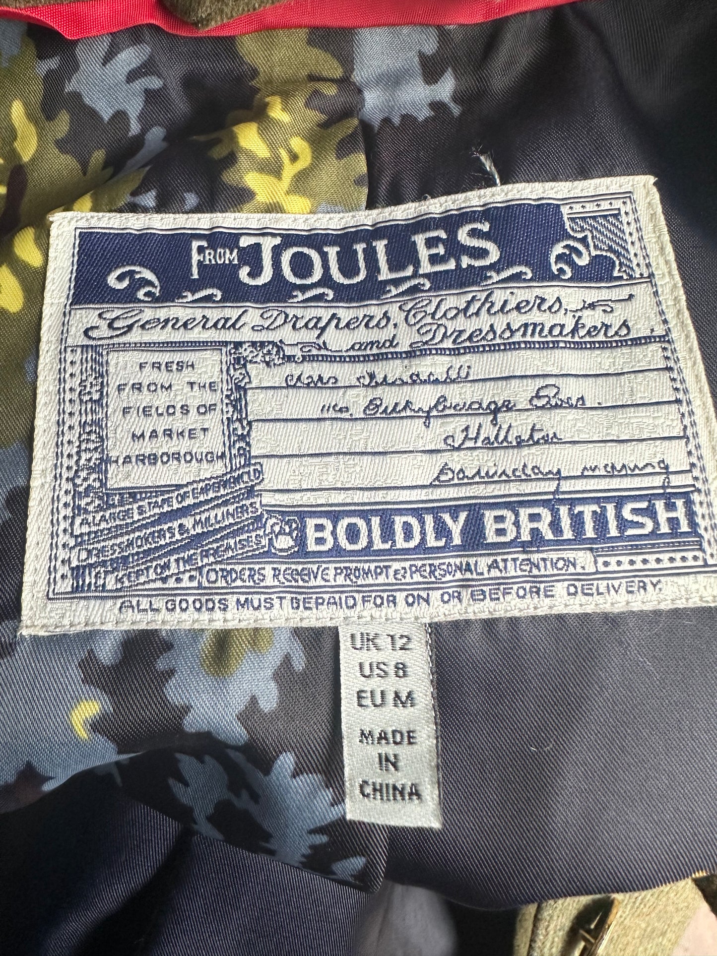 Vintage Joules Tweed parade Jacket UK Size 12