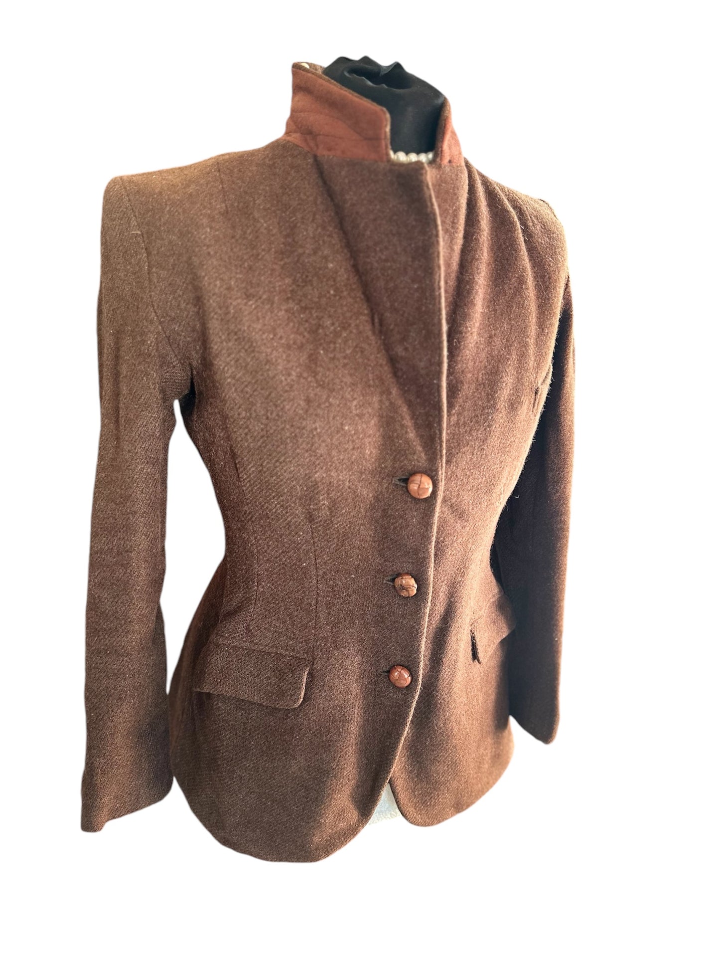 Ladies Vintage Wool Tweed Jacket UK 8