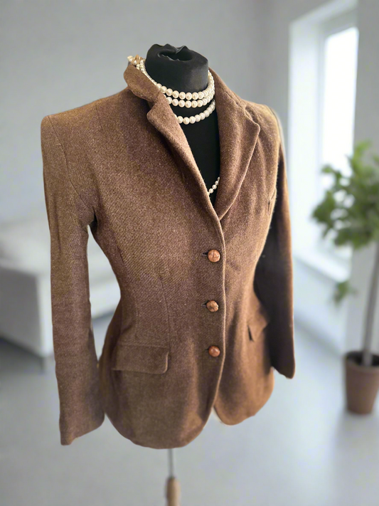 Ladies Vintage Wool Tweed Jacket UK 8