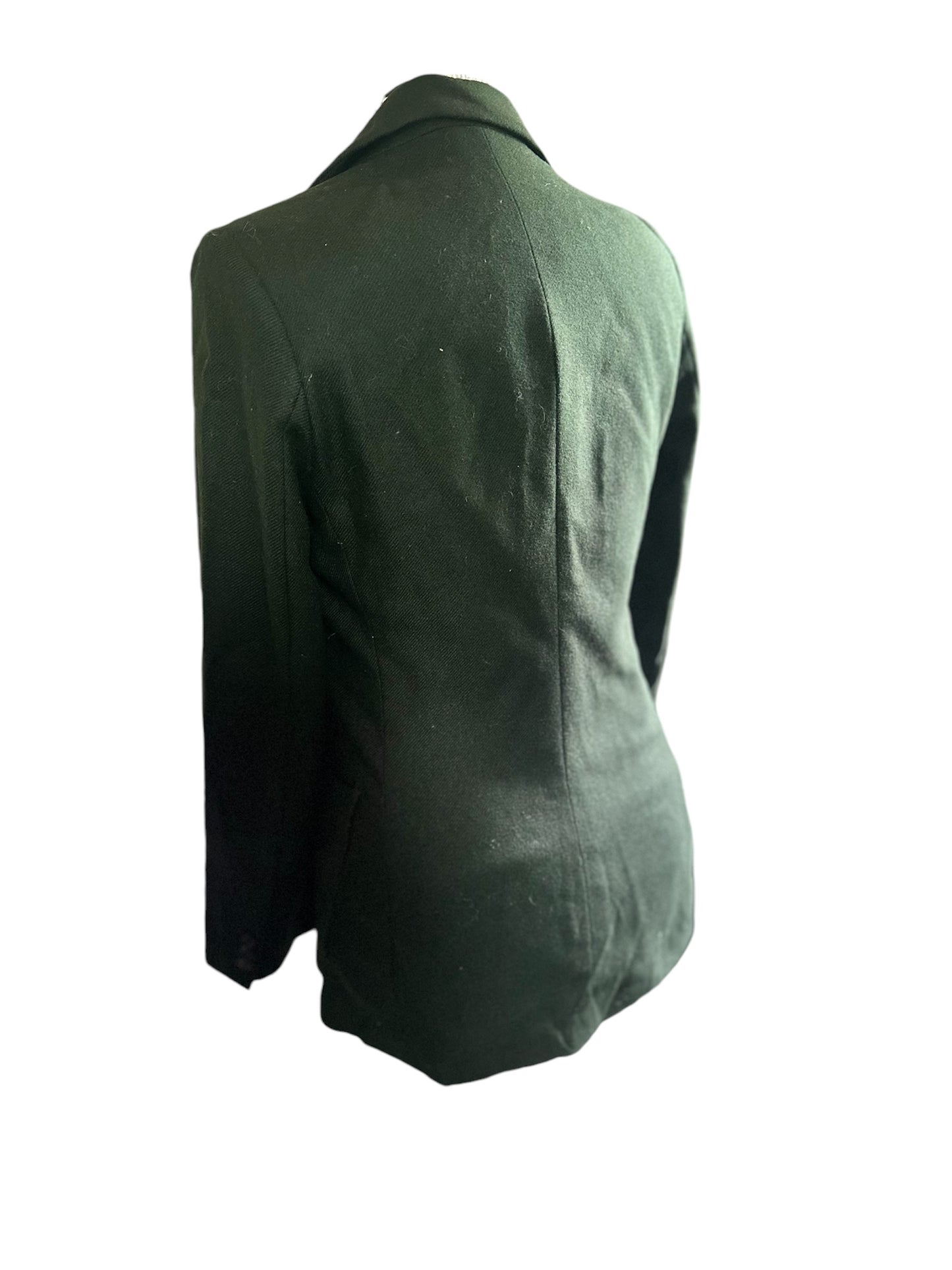 Ladies Green Victor Victoria 100% Camel Jacket UK Size 8