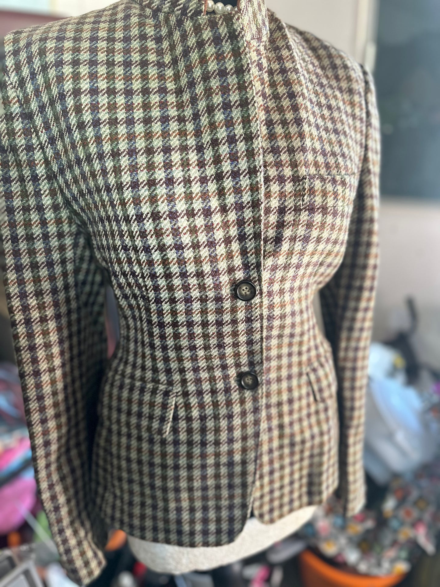 Ladies vintage Max Mara Tweed Jacket UK size 12