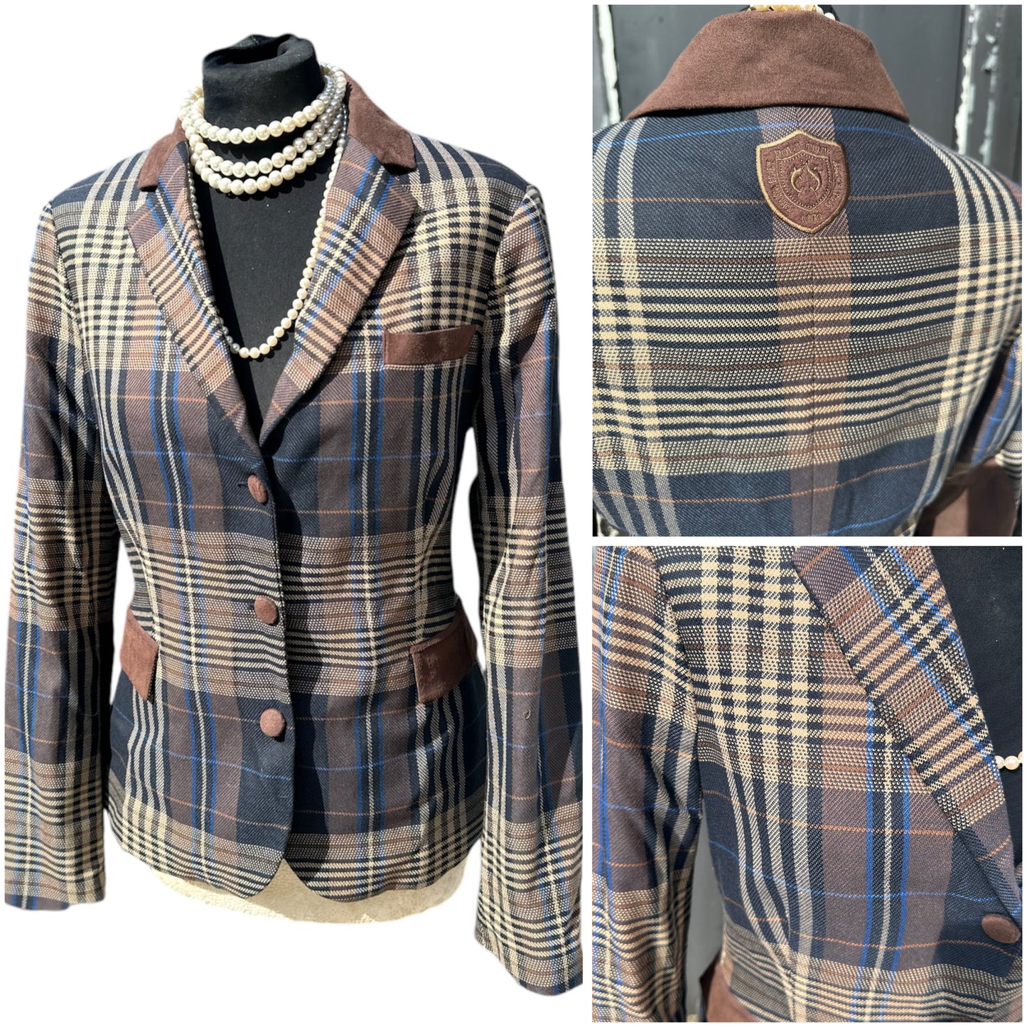 Ladies Lisa Campione Vintage Tweed check uk size 10-12