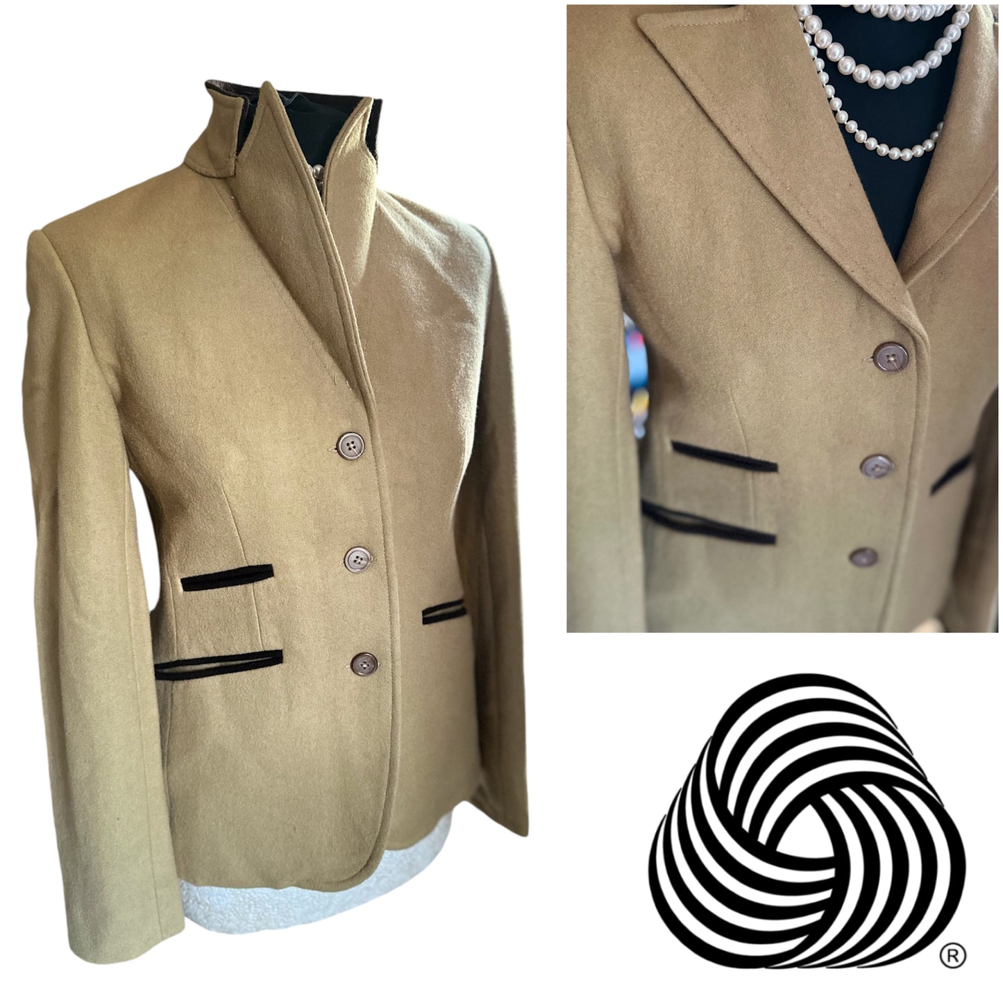 Ladies Fitted wool Jacket Blazer 10