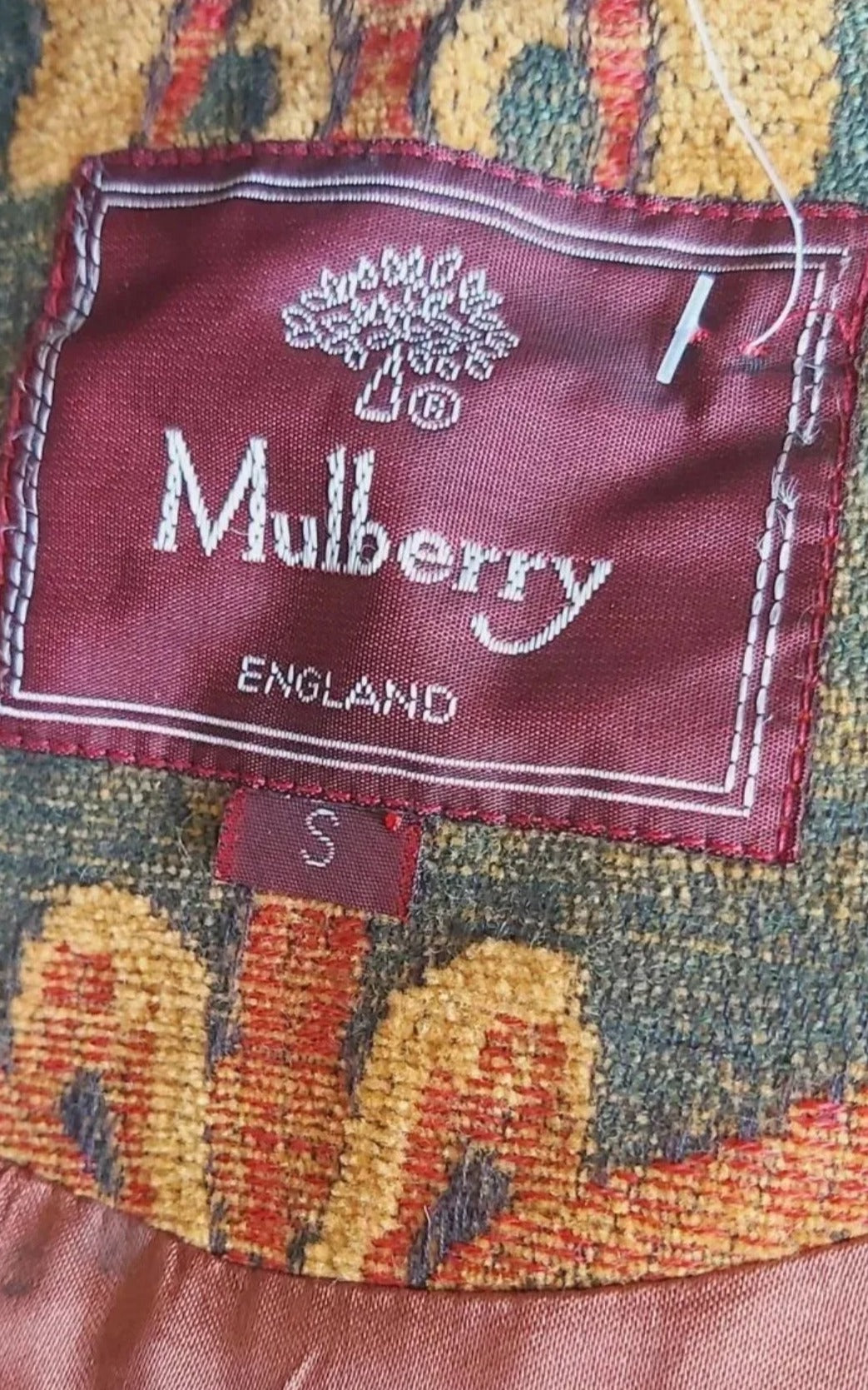 Ladies Vintage  Mulberry Waistcoat Vest Tapest UK L