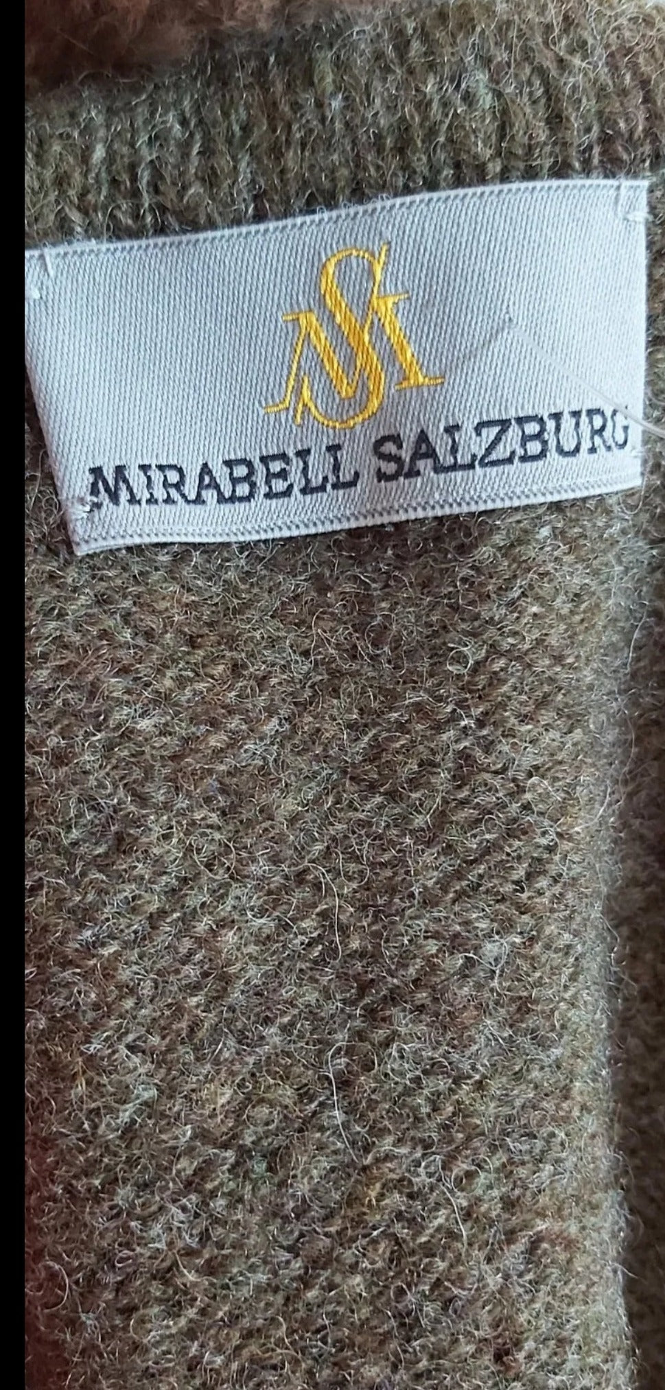 Ladies Mirabell Salzburg Vintage  Wool Fur trim Cardigan Jacket UK 8/10.