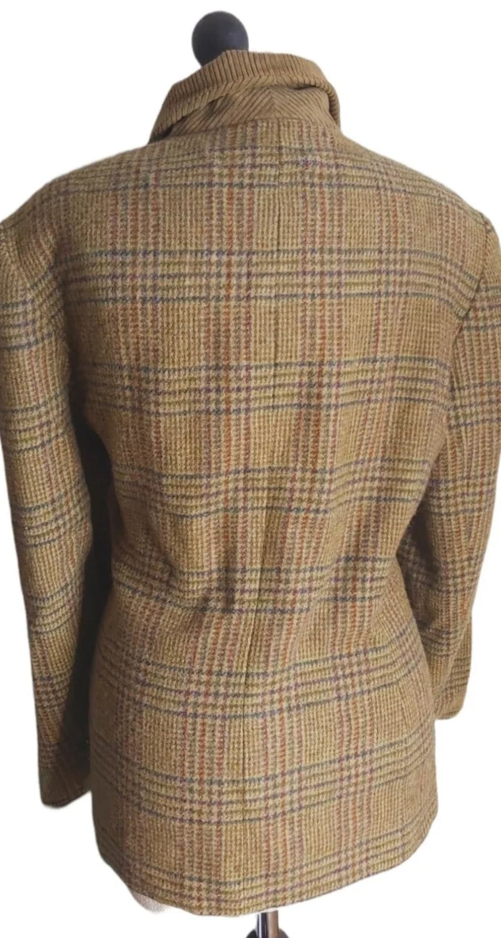 Ladies Mulberry 100% Wool Tweed check Blazer tweed Jacket UK 14