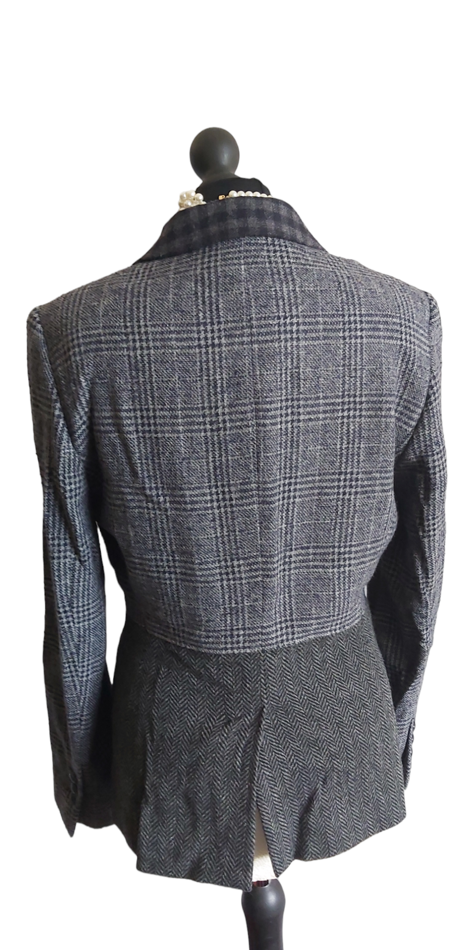 Ladies Brooks Brothers Tweed Check ladies wool   jacket size 12.