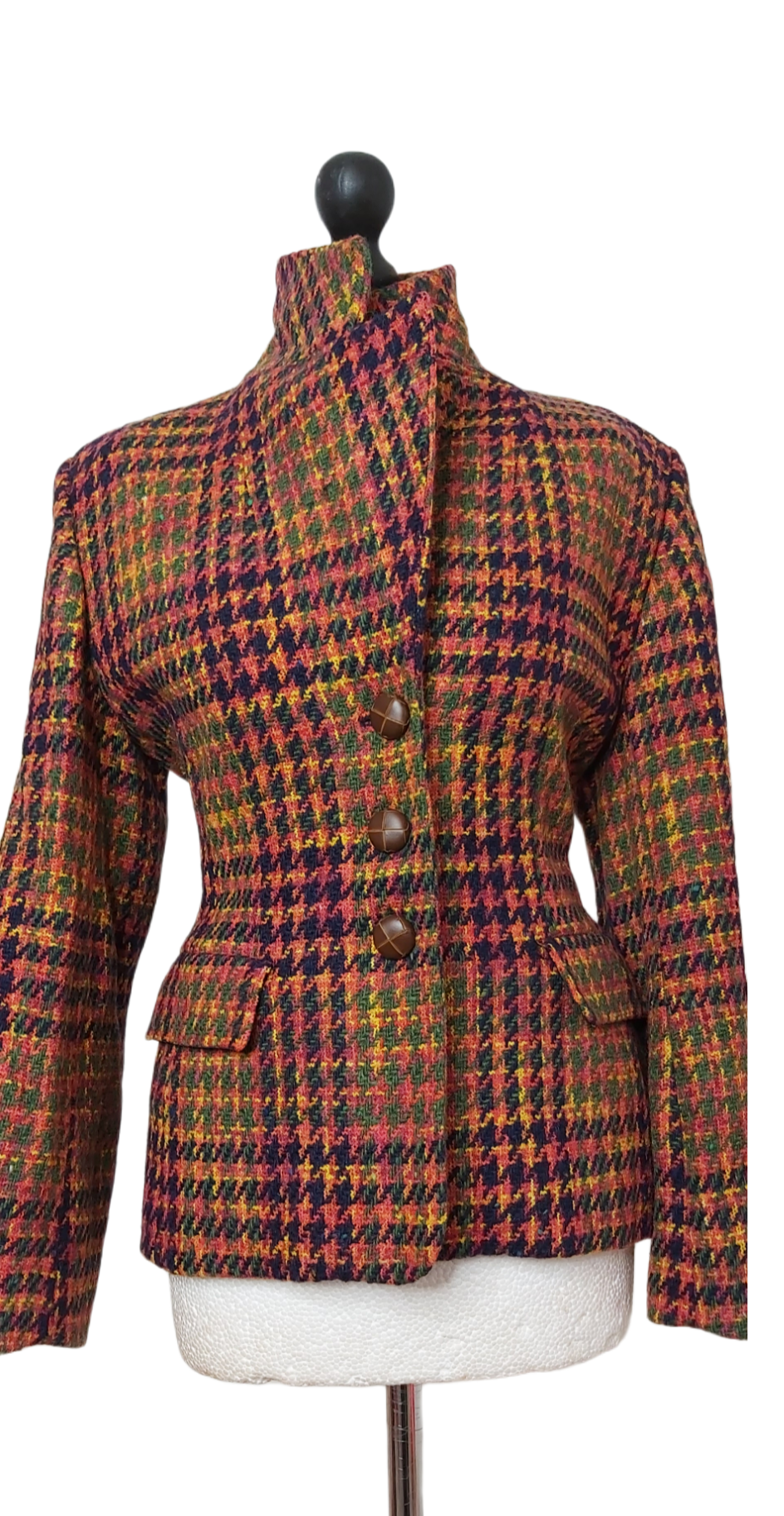 Ladies Vintage Check Tweed Planet suit