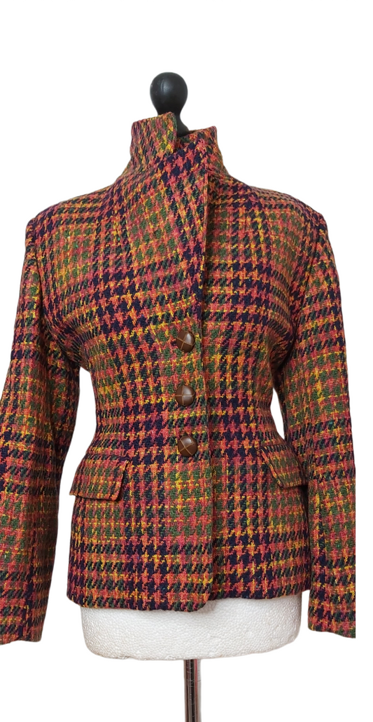 Ladies Vintage Check Tweed Planet suit