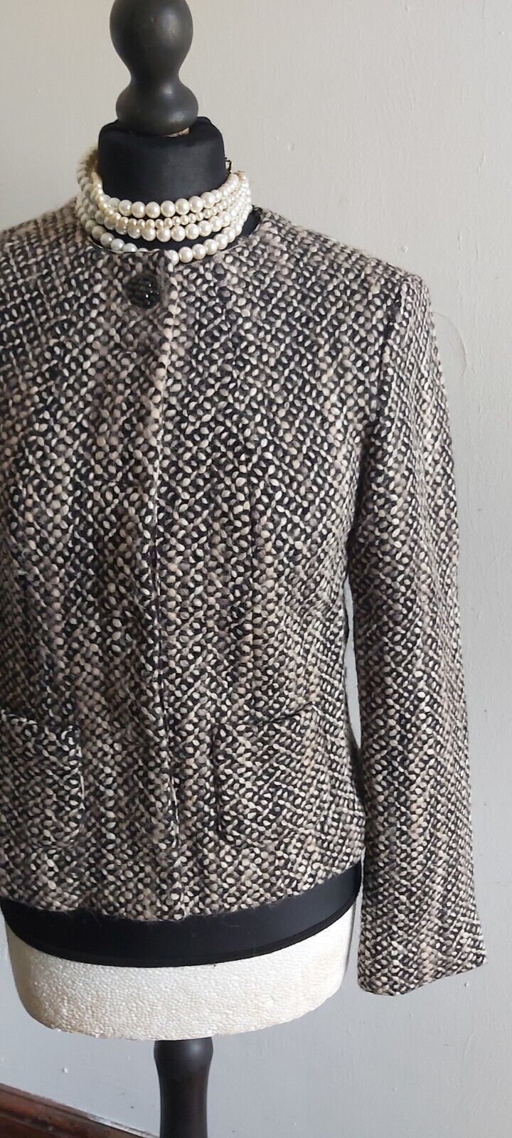 Ladies Marc Cain Boucle Tweed Jacket UK Size 10