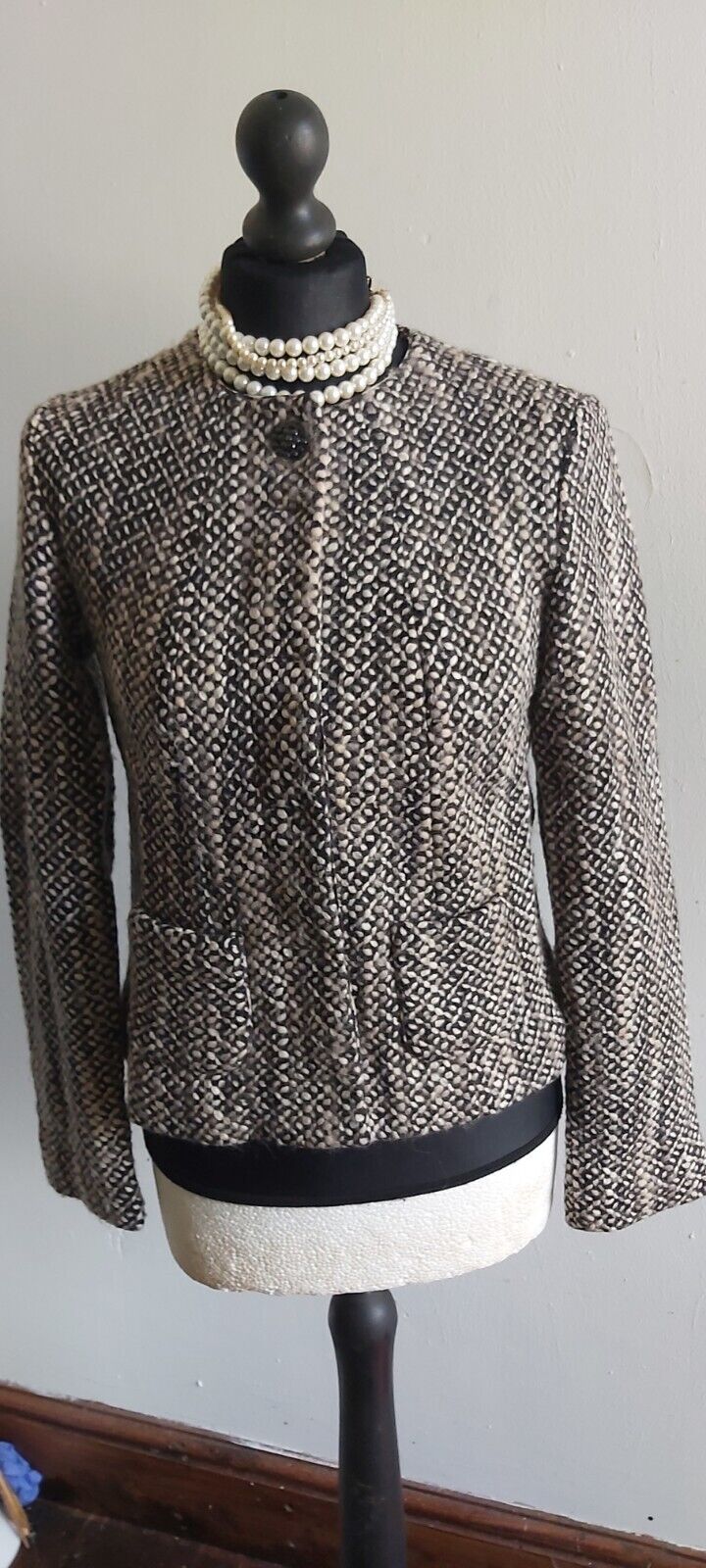 Ladies Marc Cain Boucle Tweed Jacket UK Size 10