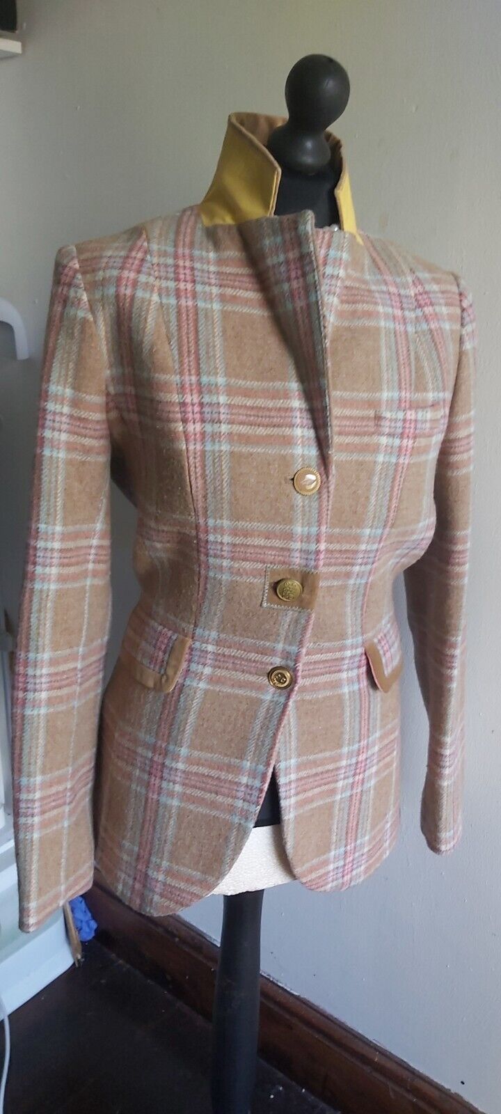 Ladies Joules Tweed Jacket Womens Country Hacking Blazer UK 12