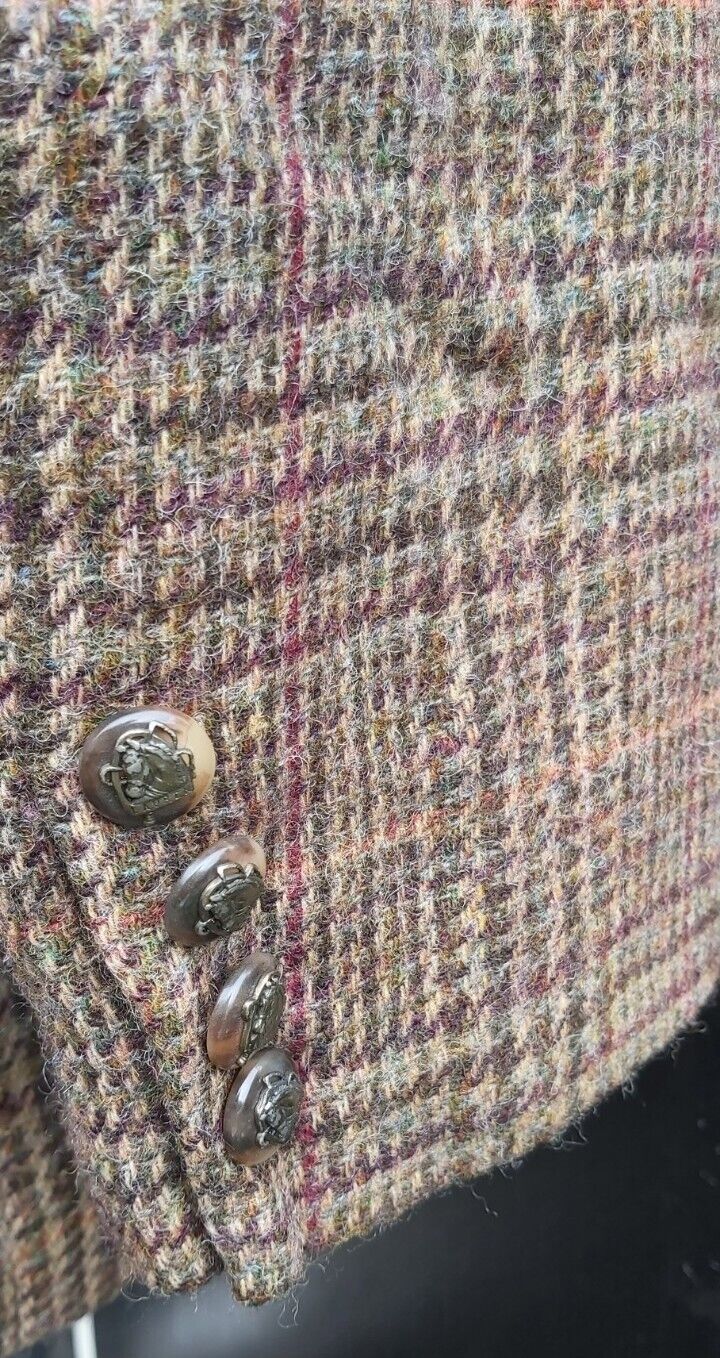 Ralph Lauren  Womens   Tweed 100% Wool Country Hacking Blazer Jacket UK  14