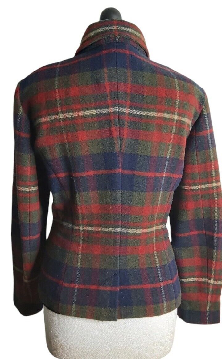 Ladies ESPIRIT Wool Tweed Check fitted  UK 10