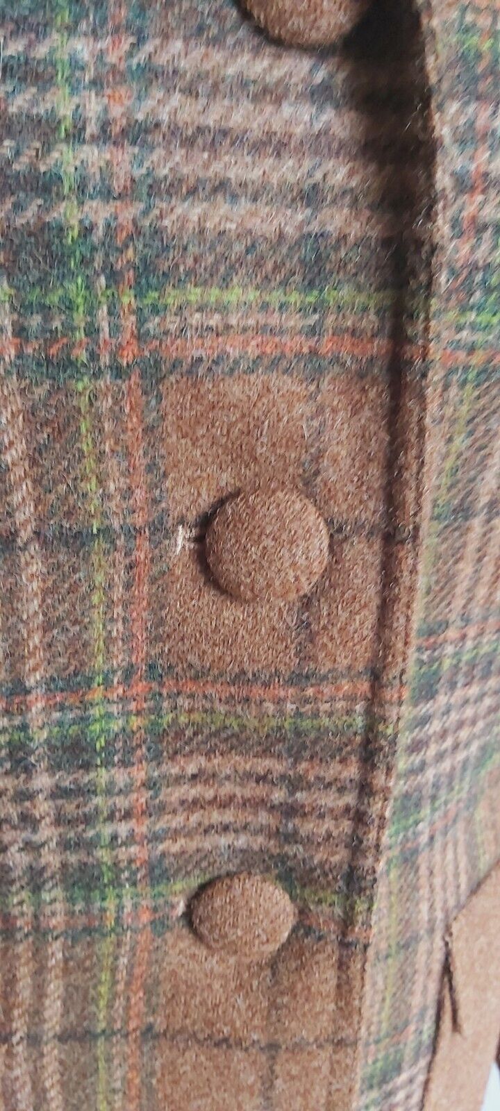 ladies Camel  Tan 100% Wool tweed coat size 12