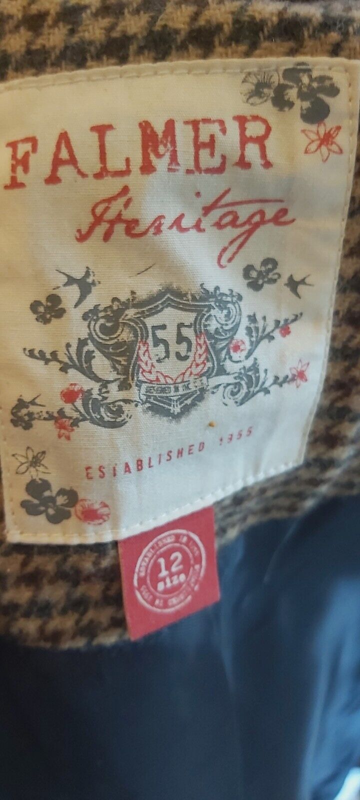 Ladies Heritage Tweed Falmer Jacket Size 10/12