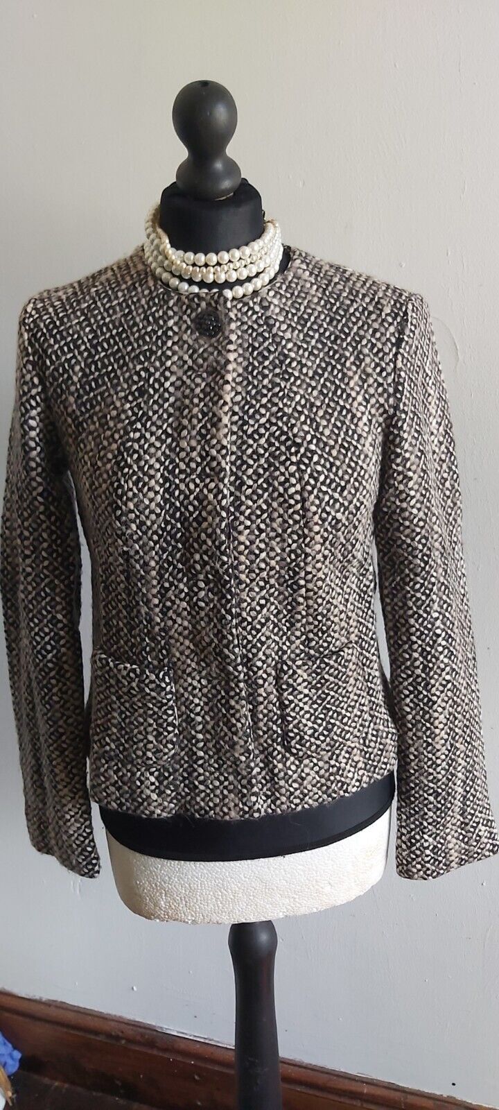 Ladies Marc Cain Boucle Tweed Jacket UK Size 10