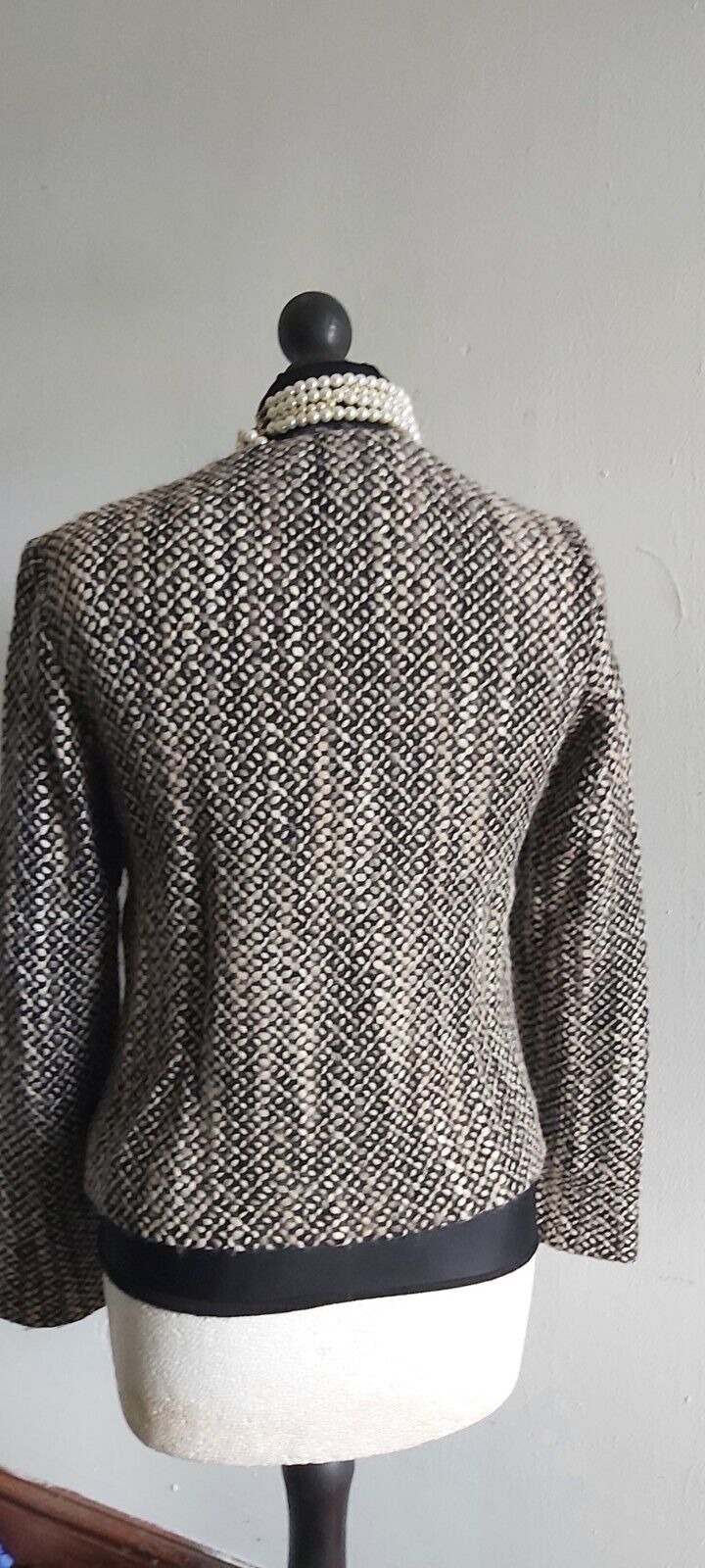 Ladies Marc Cain Boucle Tweed Jacket UK Size 10