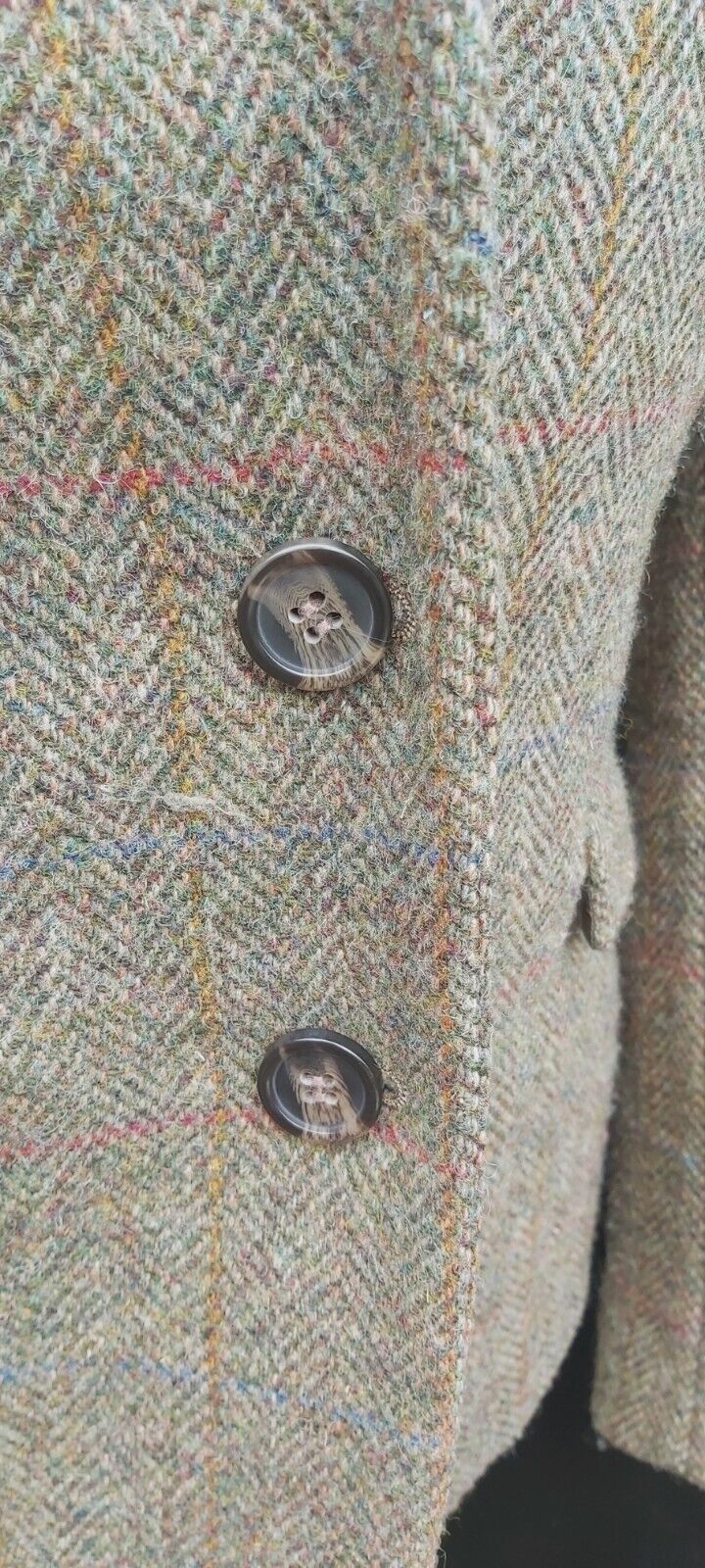 Ladies Harris Tweed 100% Wool Blazer Jacket UK Size 10