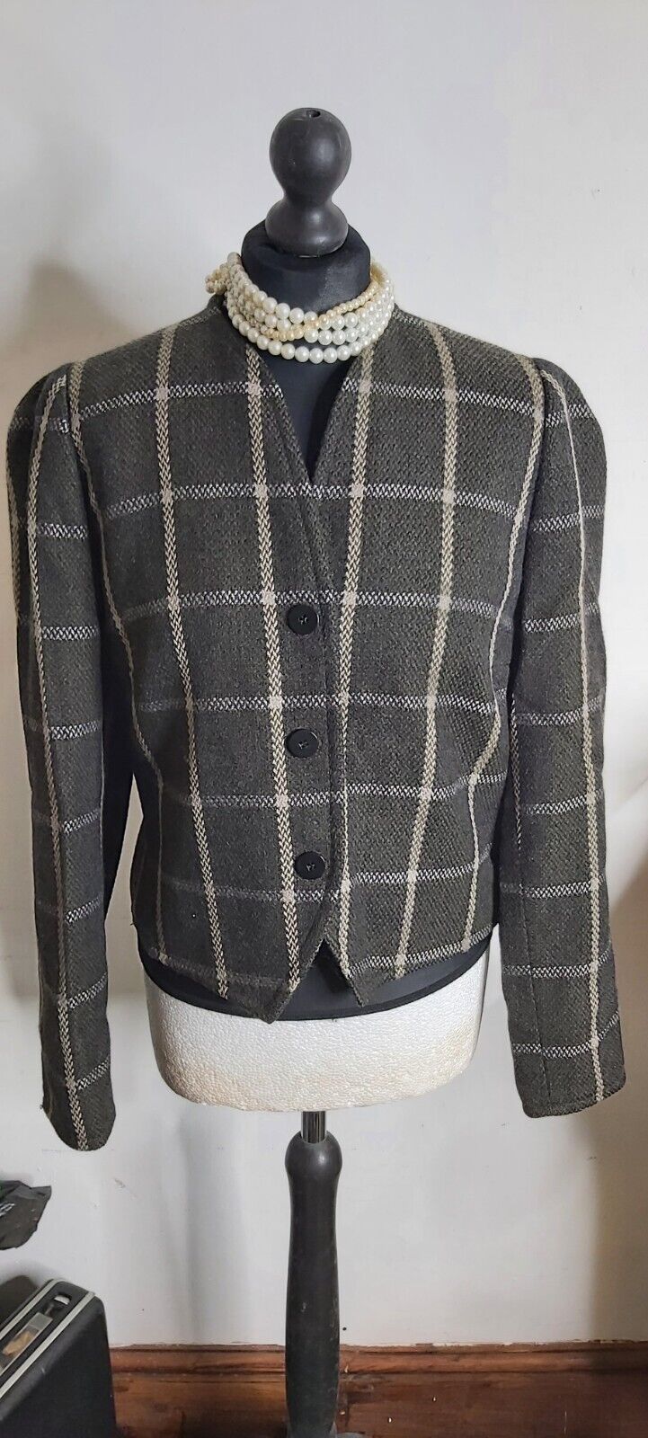 Ladies Giorgio Armani 100% Wool Blazer Jacket  UK 10 EU 38