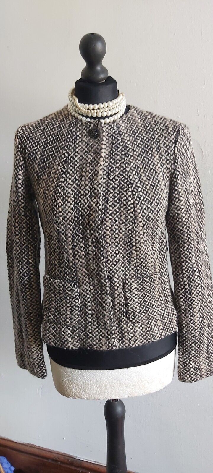 Ladies Marc Cain Boucle Tweed Jacket UK Size 10