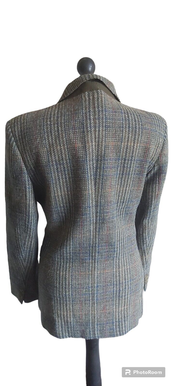 Womens DAKS Signature Tweed 100% Wool Jacket Size 10