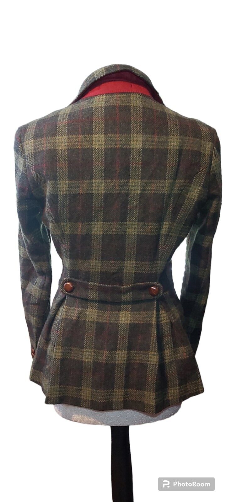 LADIES REALLY WILD GREEN FITTED TWEED JACKET SIZE 8