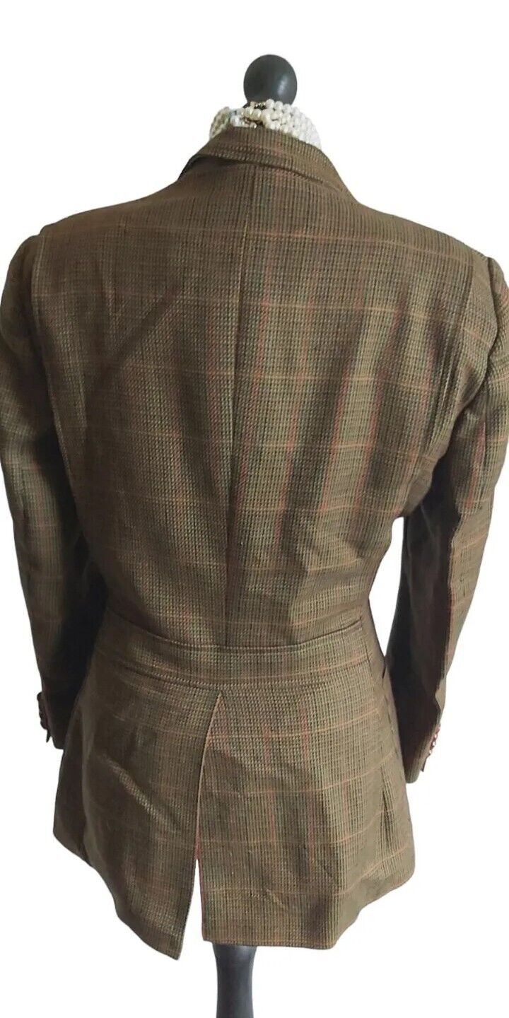 WOMENS LADIES AUSTIN REED TWEED WOOL JACKET BLAZER SIZE 10