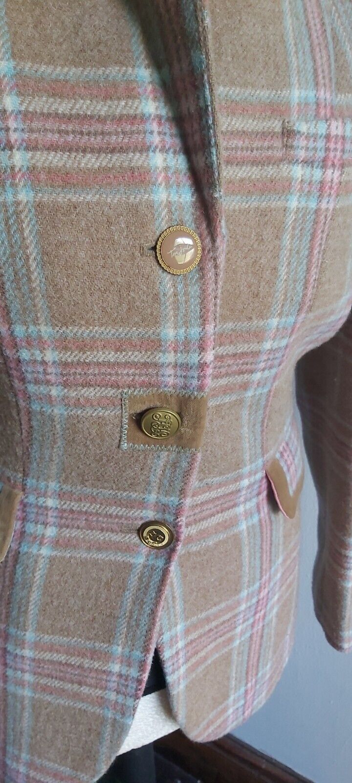 Ladies Joules Tweed Jacket Womens Country Hacking Blazer UK 12