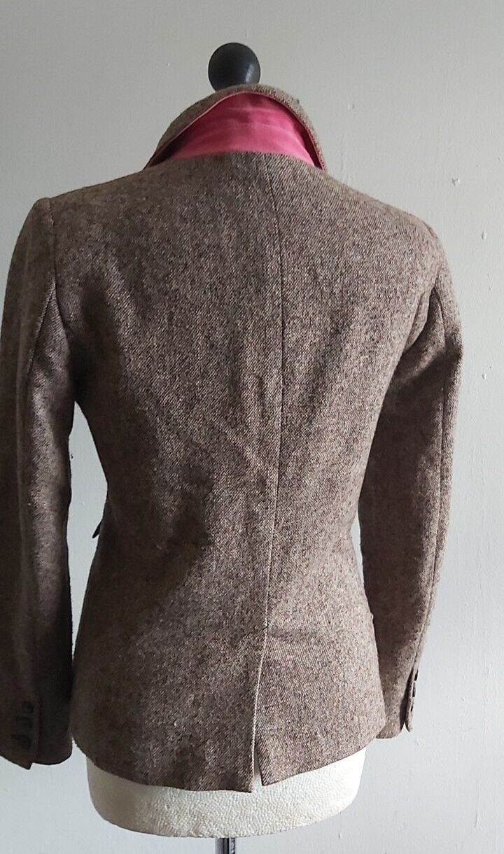 JOULES Ladies Tweed Jacket UK SIZE 10  Brown