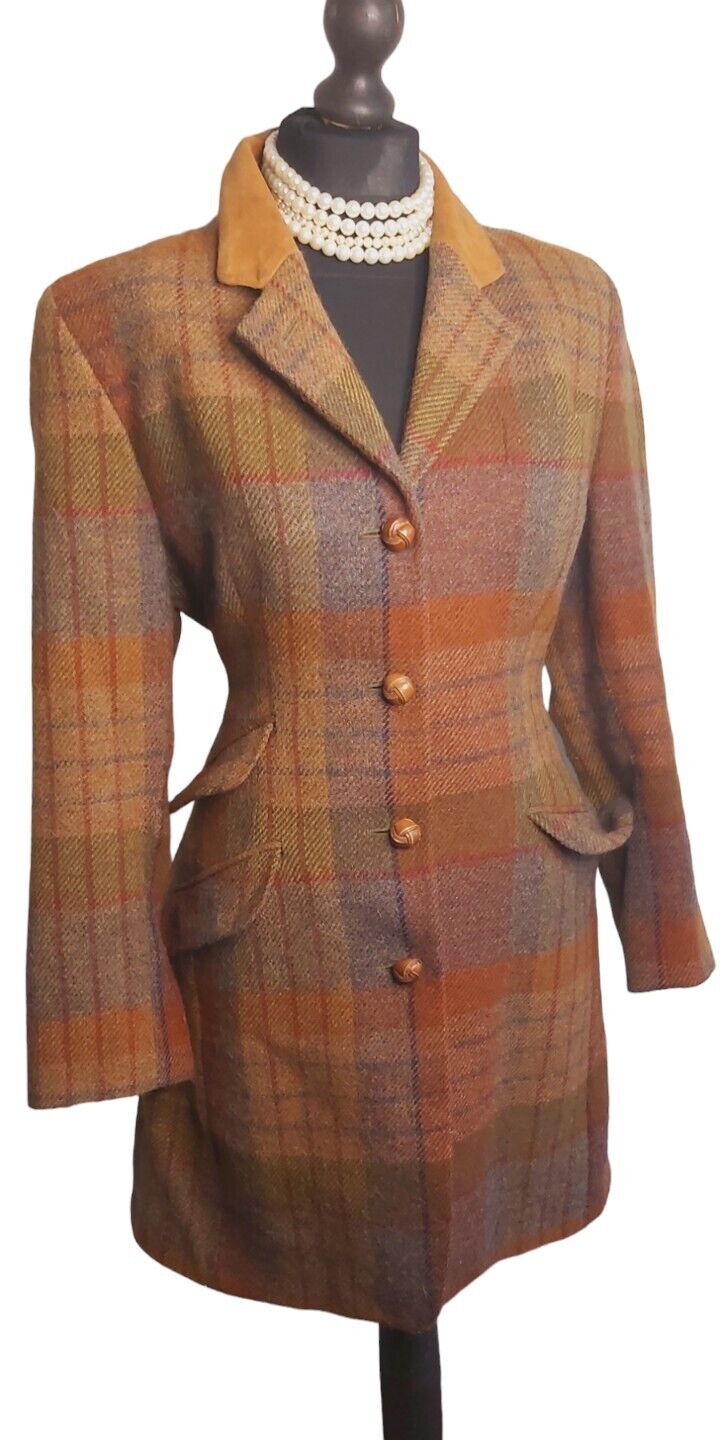 Daks Vintage  Womens Wool  Alpaca Jacket Coat Long Coat  UK SIZE  12