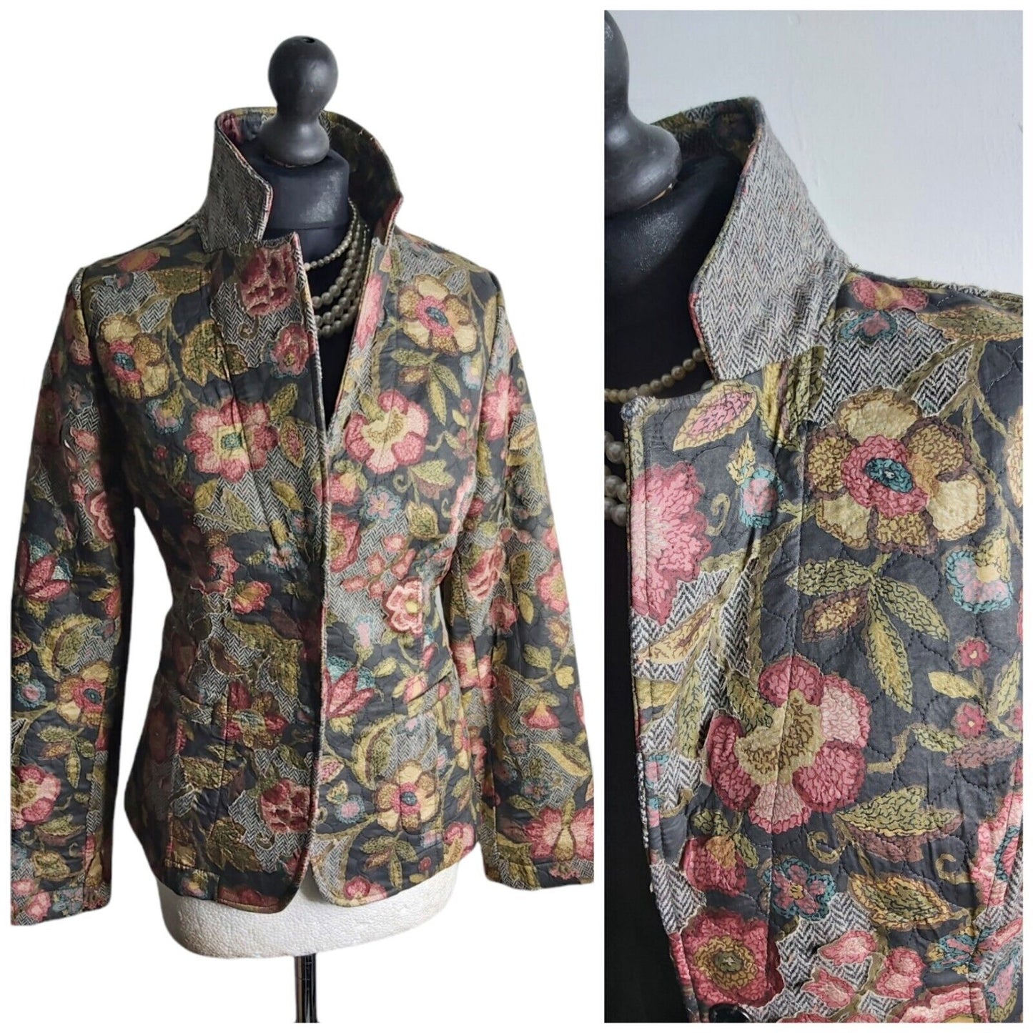 Ladies Patrick  Gerard tweed Floral Jacket Blazer Size UK 10