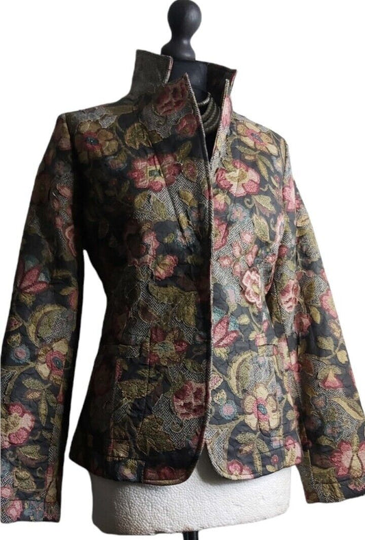 Ladies Patrick  Gerard tweed Floral Jacket Blazer Size UK 10