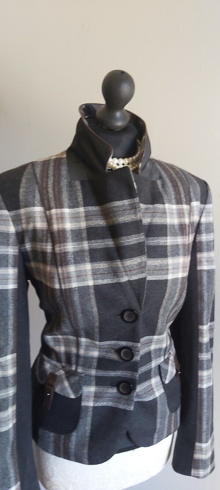 Womens Gerry Webber Check Jacket UK Size 10