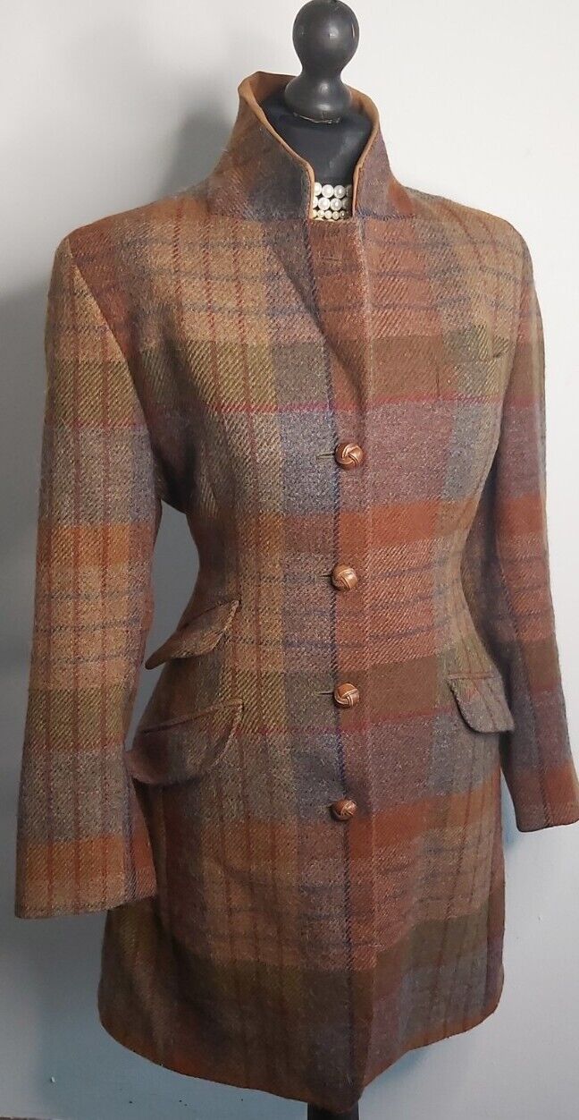 Daks Vintage  Womens Wool  Alpaca Jacket Coat Long Coat  UK SIZE  12