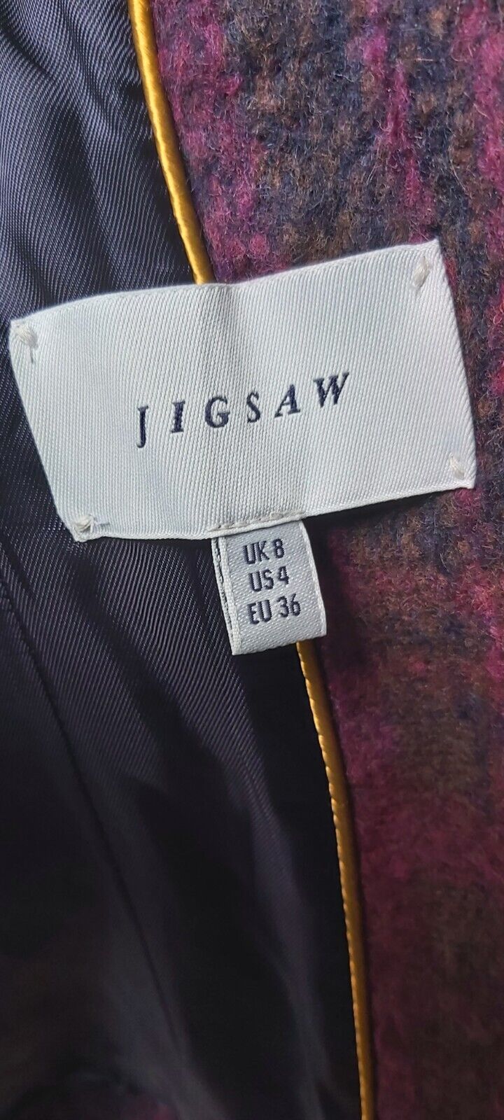 Jigsaw Wool Skirt Jacket Suit UK  Size 8