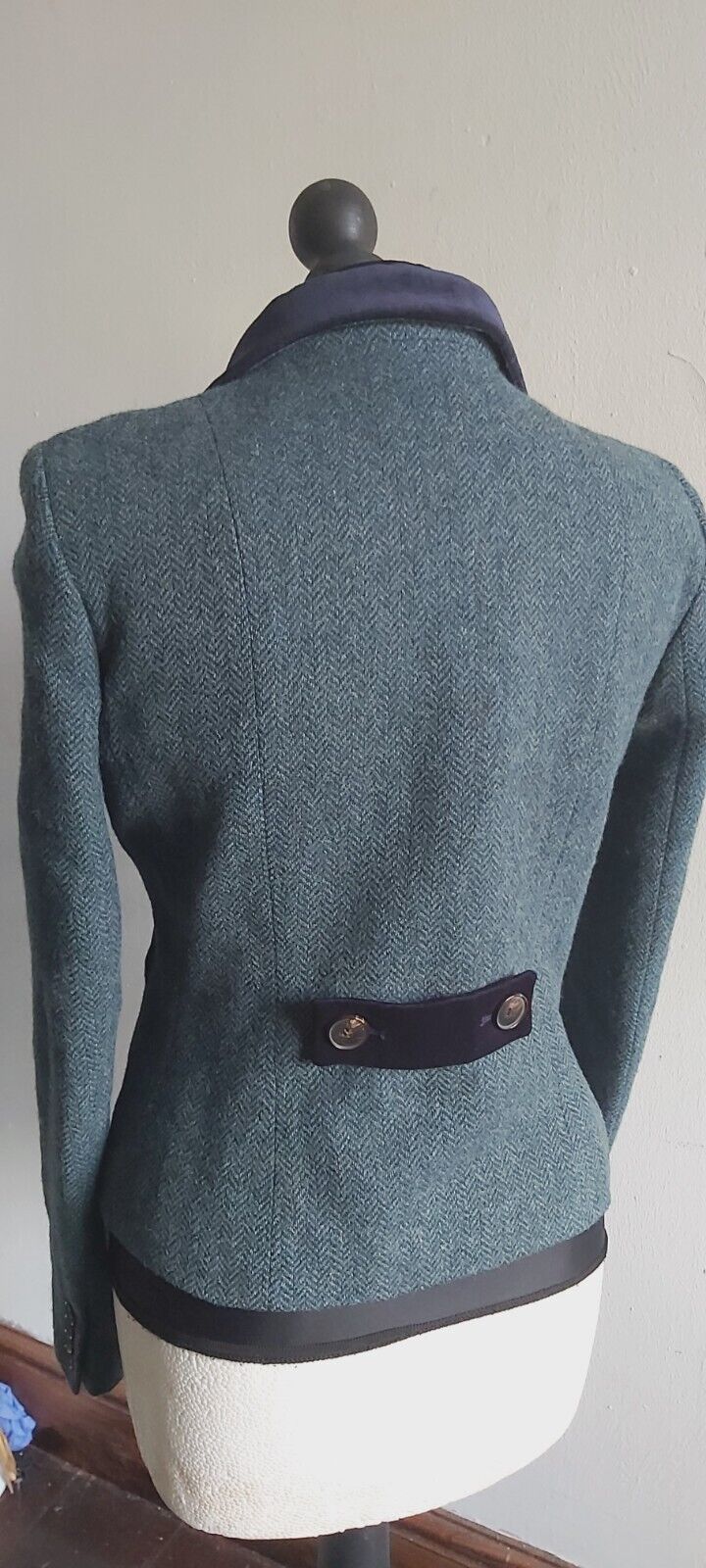 Ladies Jigsaw 100% Wool Harringbone tweed jacket size 10