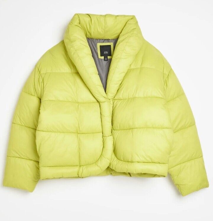 River island lime green coat online