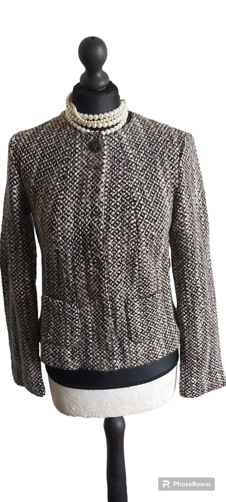 Ladies Marc Cain Boucle Tweed Jacket UK Size 10