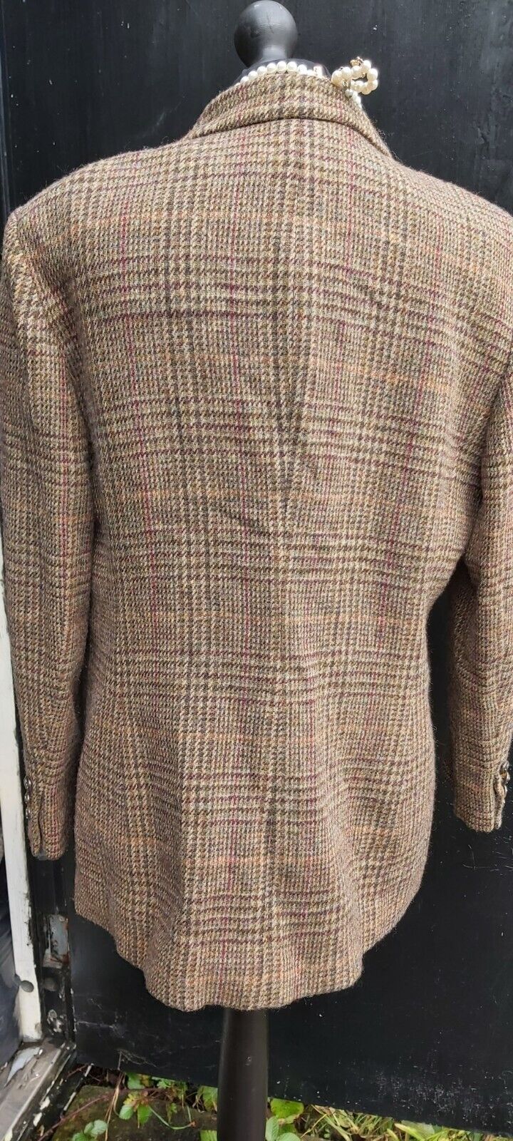 Ralph Lauren  Womens   Tweed 100% Wool Country Hacking Blazer Jacket UK  14