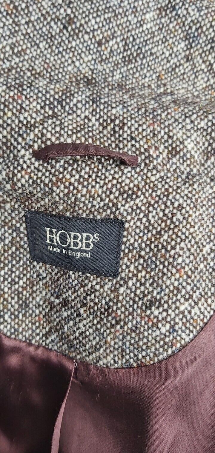 Hobbs  Harringbone Vintage Style  Victorian Jacket  Tweed  Jacket Blazer UK 10