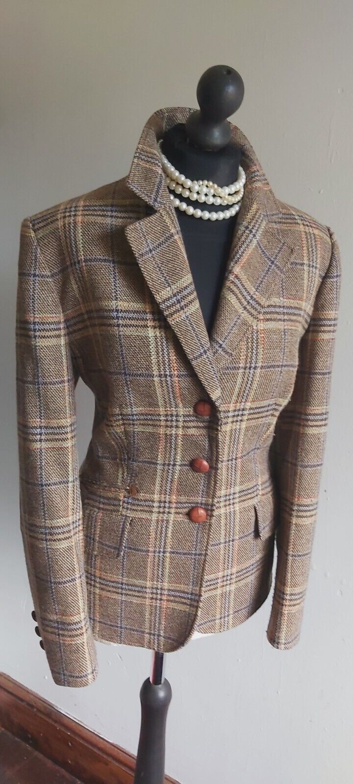 Ladies Gerry Webber Tweed With Elbow Patches jacket UK 14