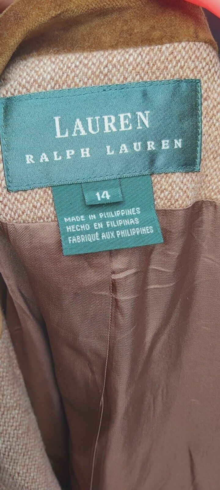 Ralph Lauren Blazer Womens   Tweed Wool Country Hacking Jacket UK  14