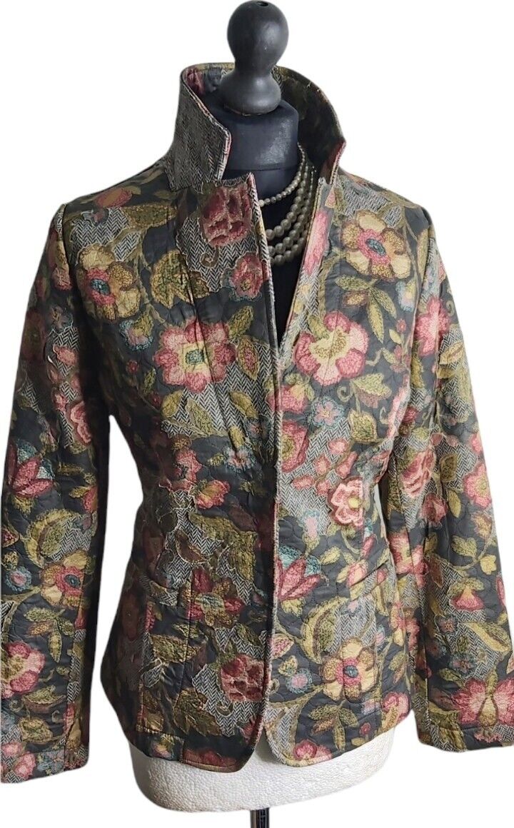 Ladies Patrick  Gerard tweed Floral Jacket Blazer Size UK 10