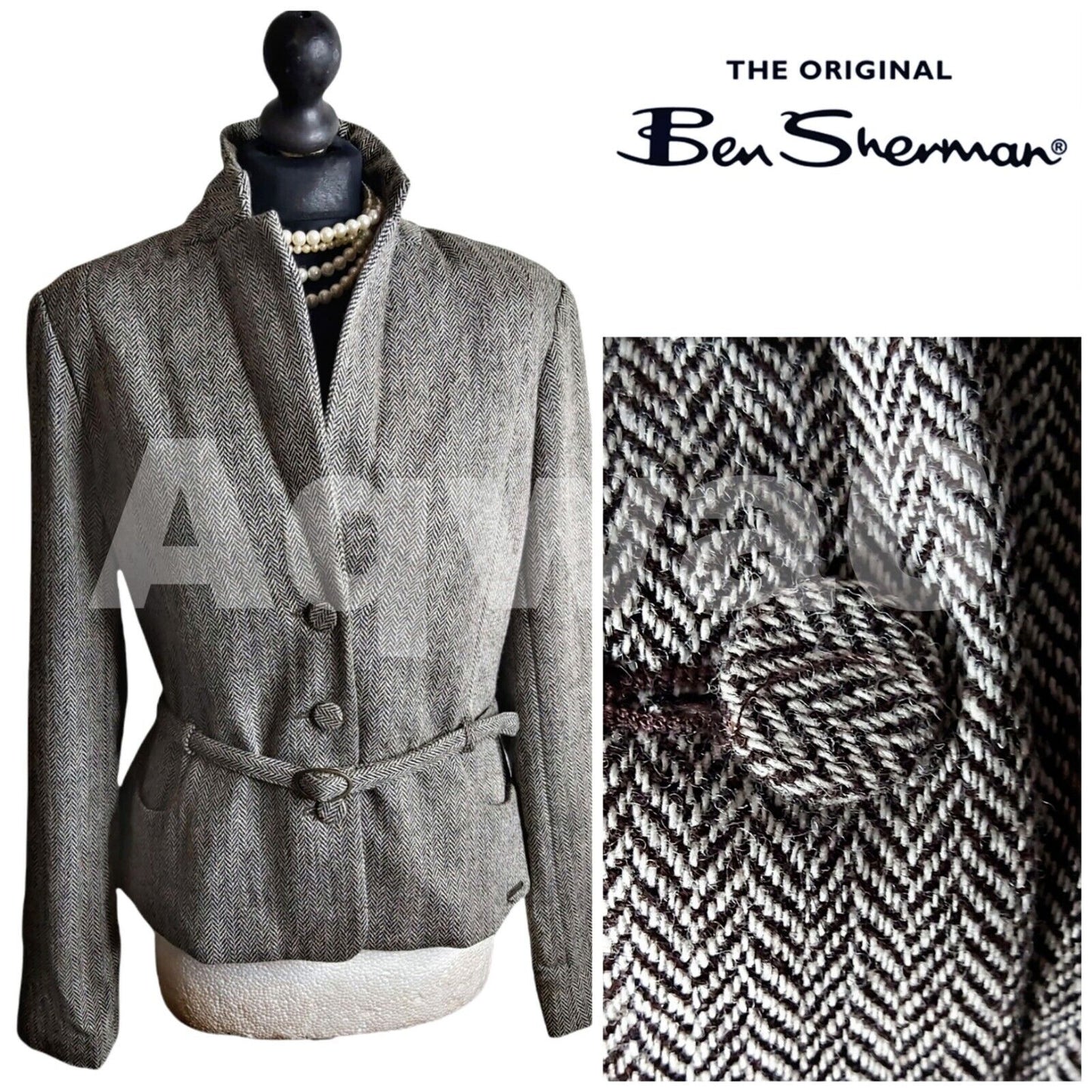 Ladies Ben sherman Tweed Jacket UK Size S