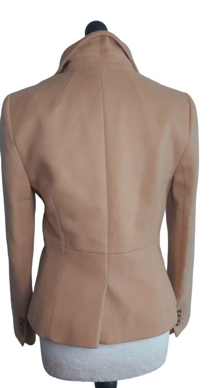 Hobbs 100% Wool  Camel Beige Blazer Jacket UK 12